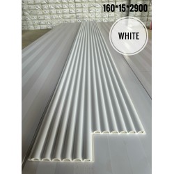 Tấm ốp lam sóng bán nguyệt lồi HS-White